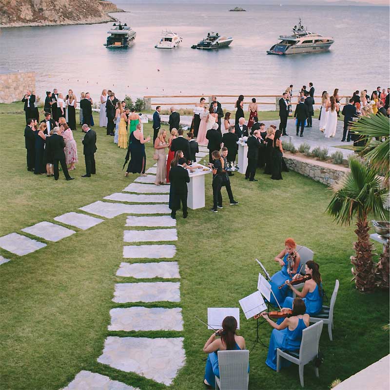 Corporate Event in Mykonos, String Quartet, G. Pahountis Photography